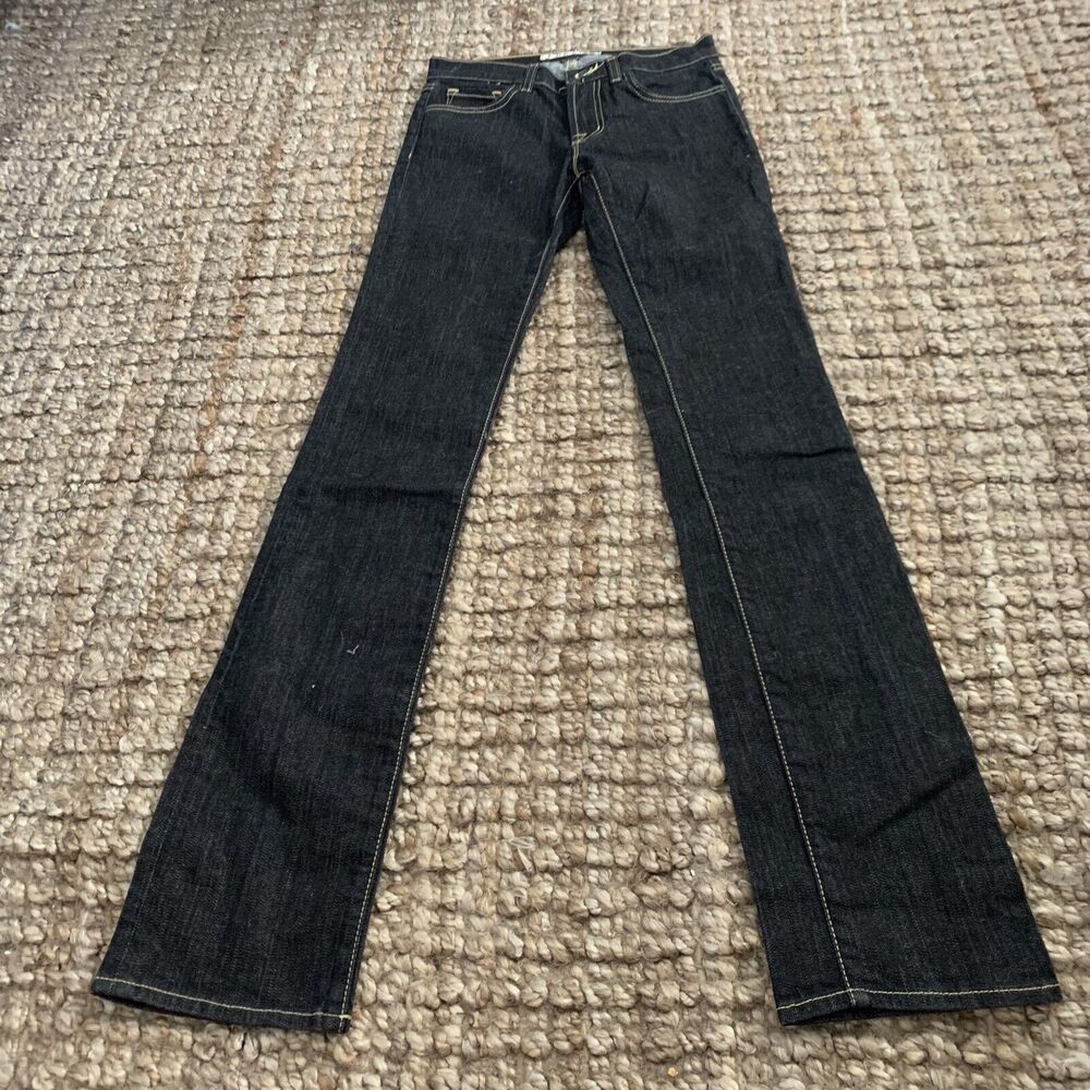 J Brand Jeans Skinny Leg Womens Size 25 Dark Gray / Black Stretch Denim